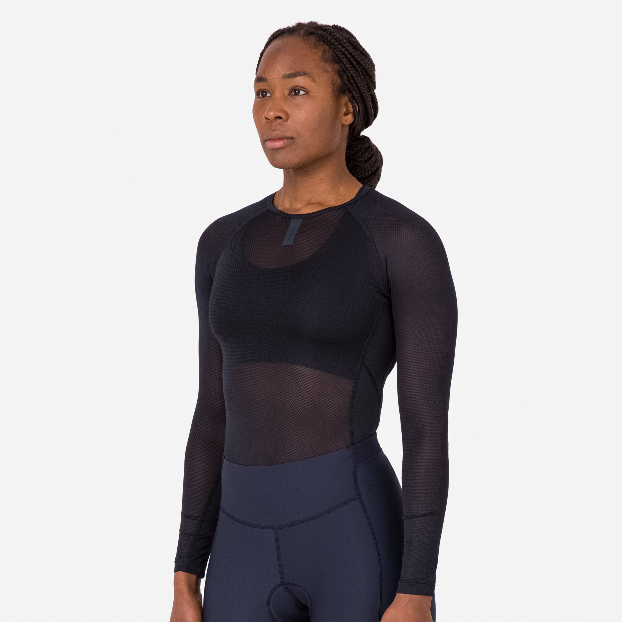 4651-Women-apos-s-Lightweight-Base-Layer-Long-Sleeve-Black-Black-4.jpg Women's Lightweight Base Layer - Long Sleeve Black / Black
