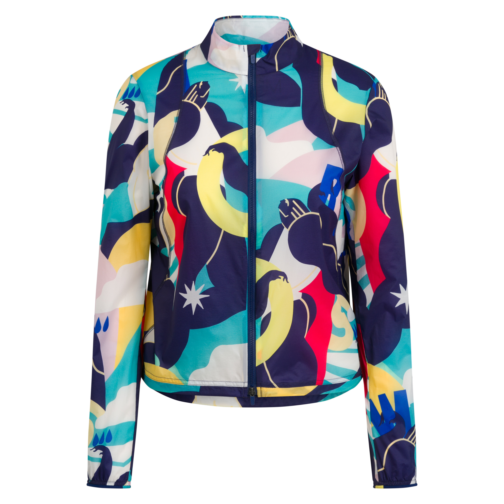 W100 Women&apos;s Rapha Wind Jacket - Kelly Anna Multicolour
