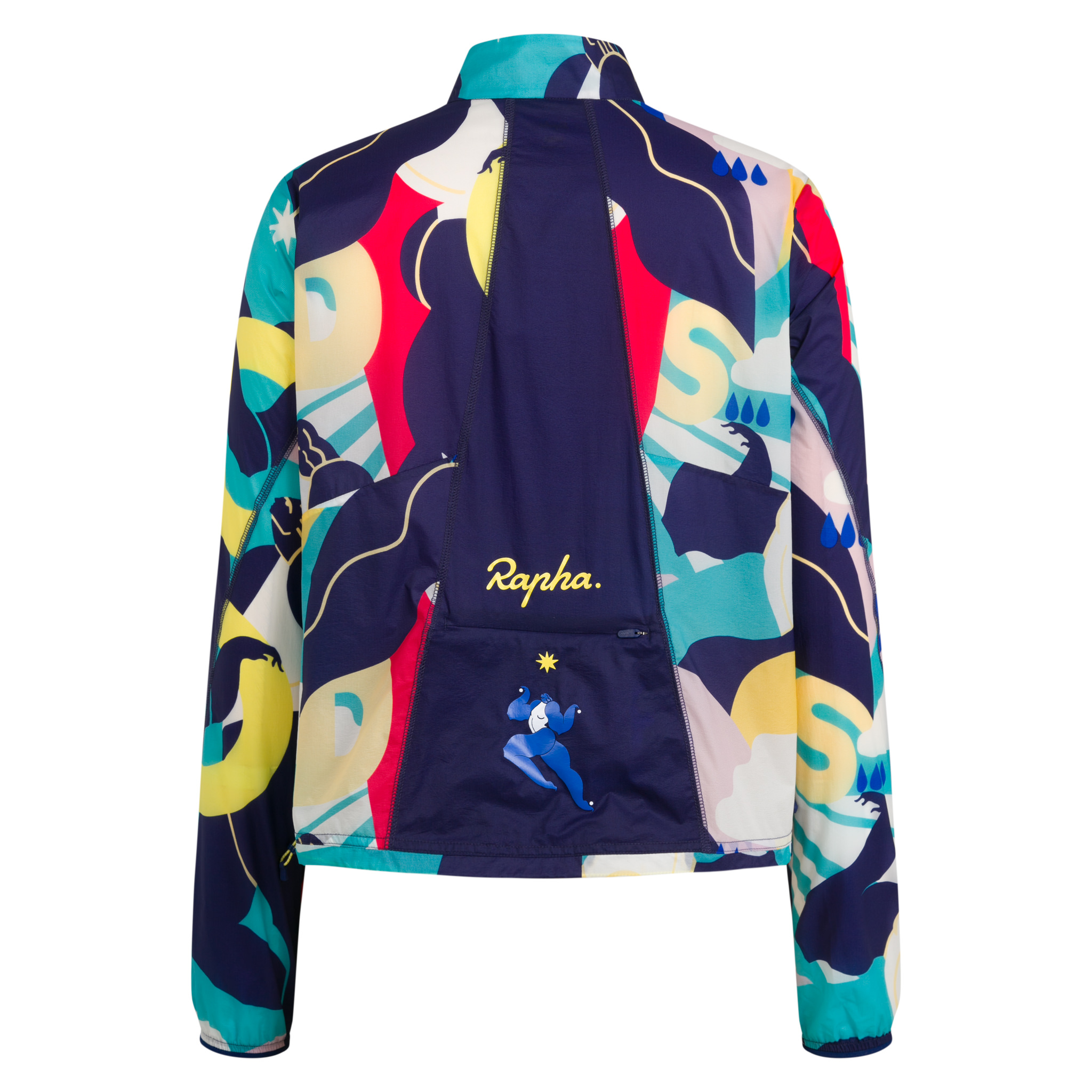 W100 Women&apos;s Rapha Wind Jacket - Kelly Anna Multicolour