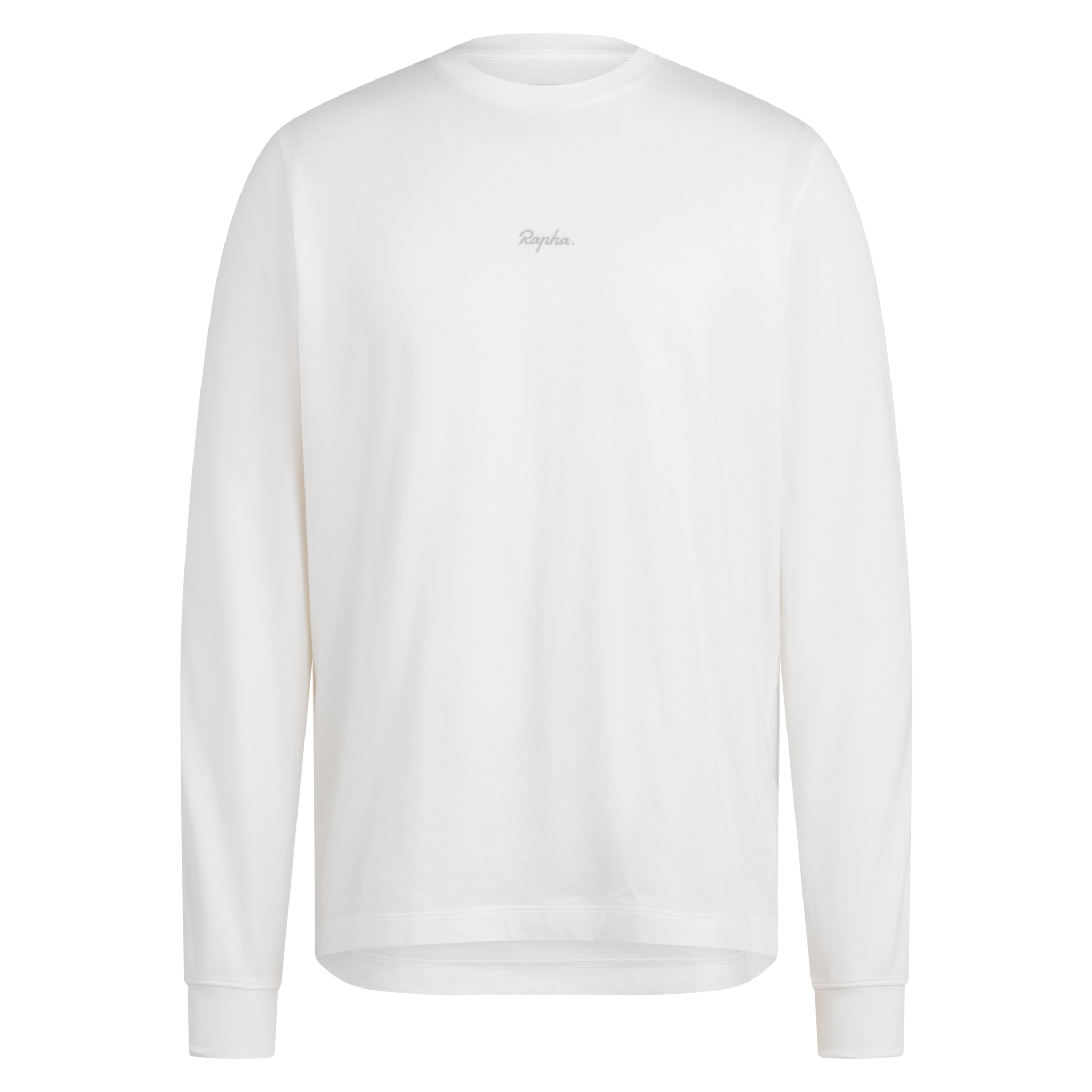 5290-Men-apos-s-Long-Sleeve-Cotton-T-Shirt-White-Light-Grey-5.jpg Men's Long Sleeve Cotton T-Shirt White/Light Grey