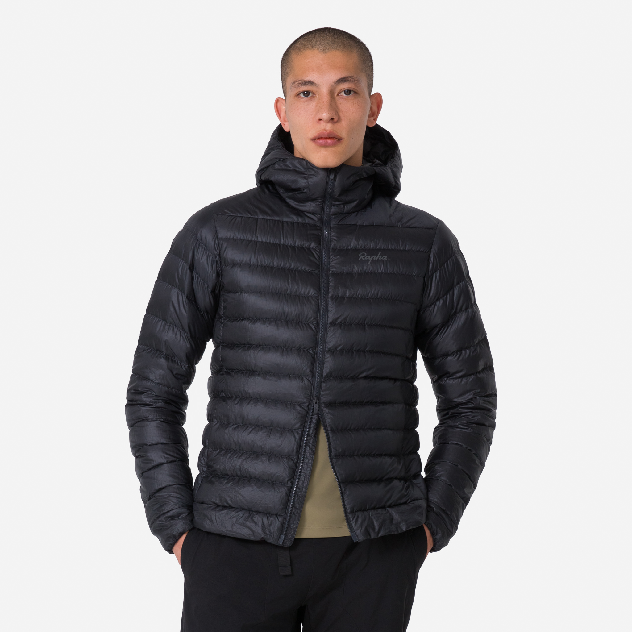 Men&apos;s Explore Down Jacket Black/Carbon Grey