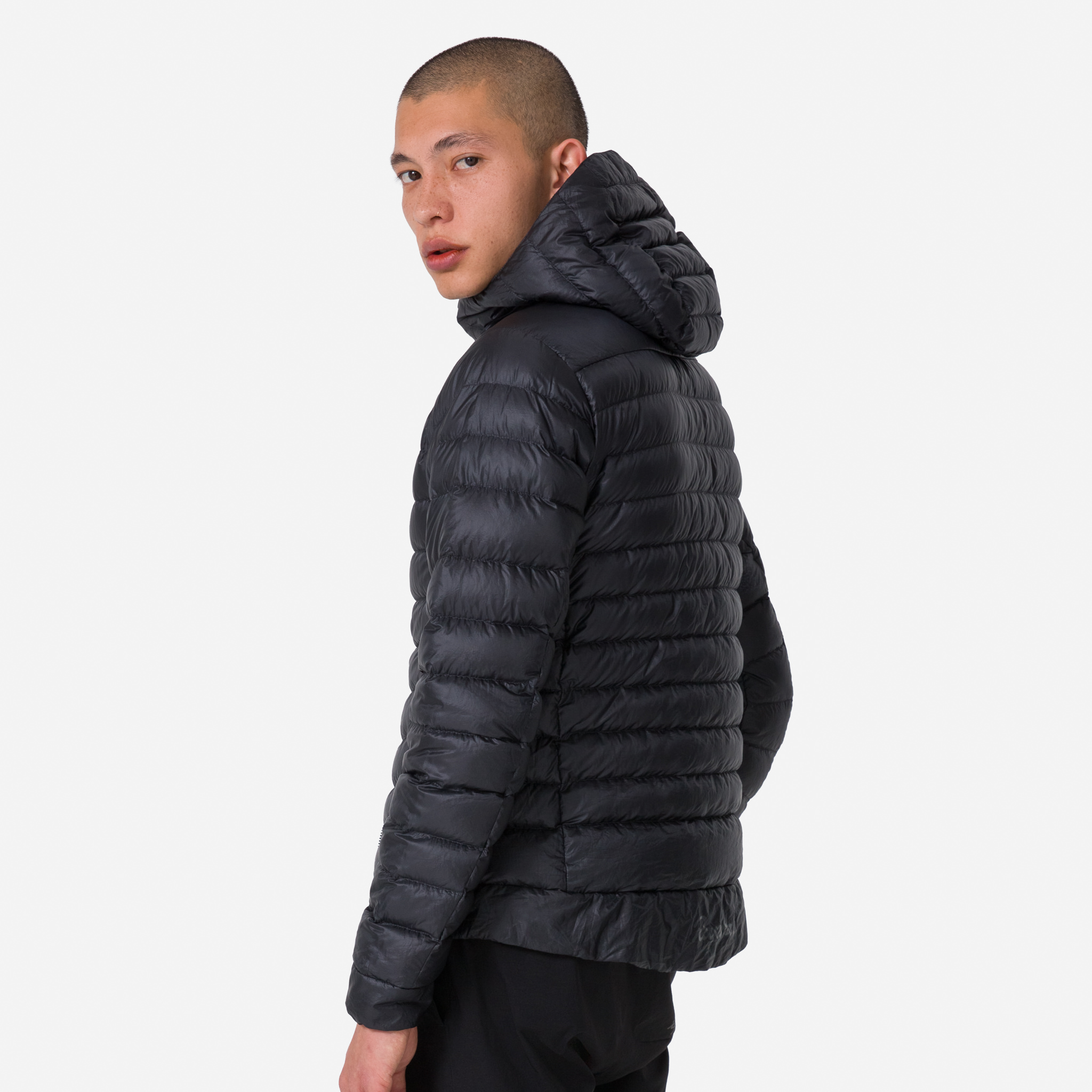 Men&apos;s Explore Down Jacket Black/Carbon Grey