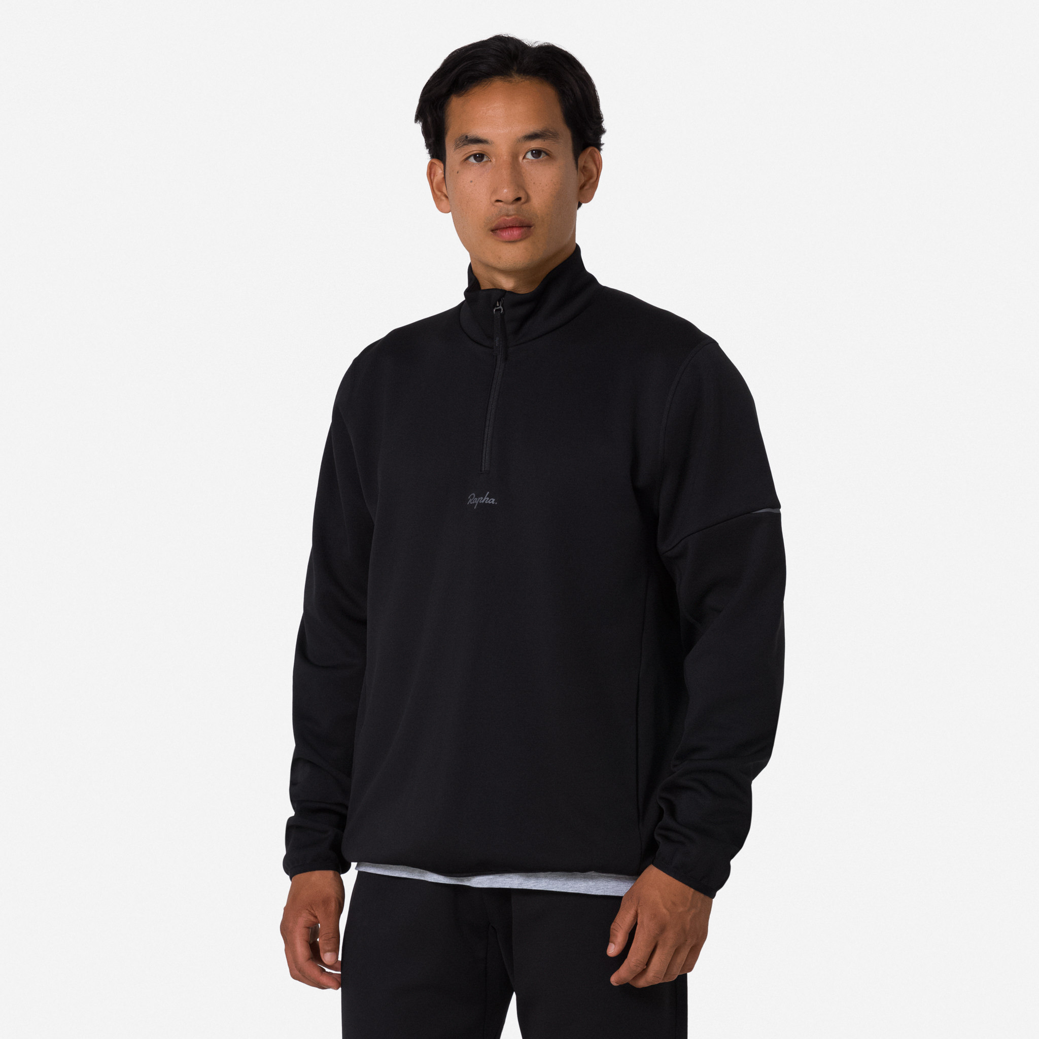 Men&apos;s Tech Fleece Half Zip Black/Grey