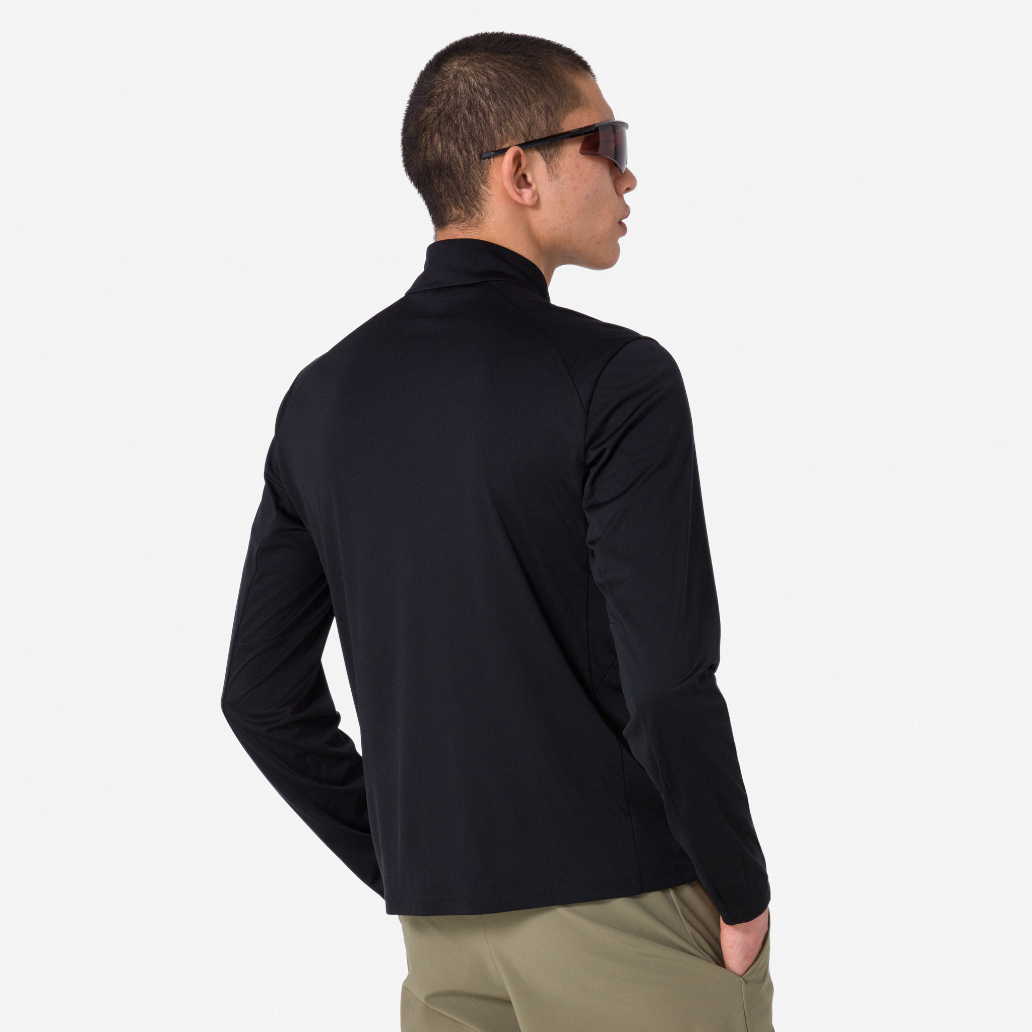 Men's Active Half Zip Black/Grey