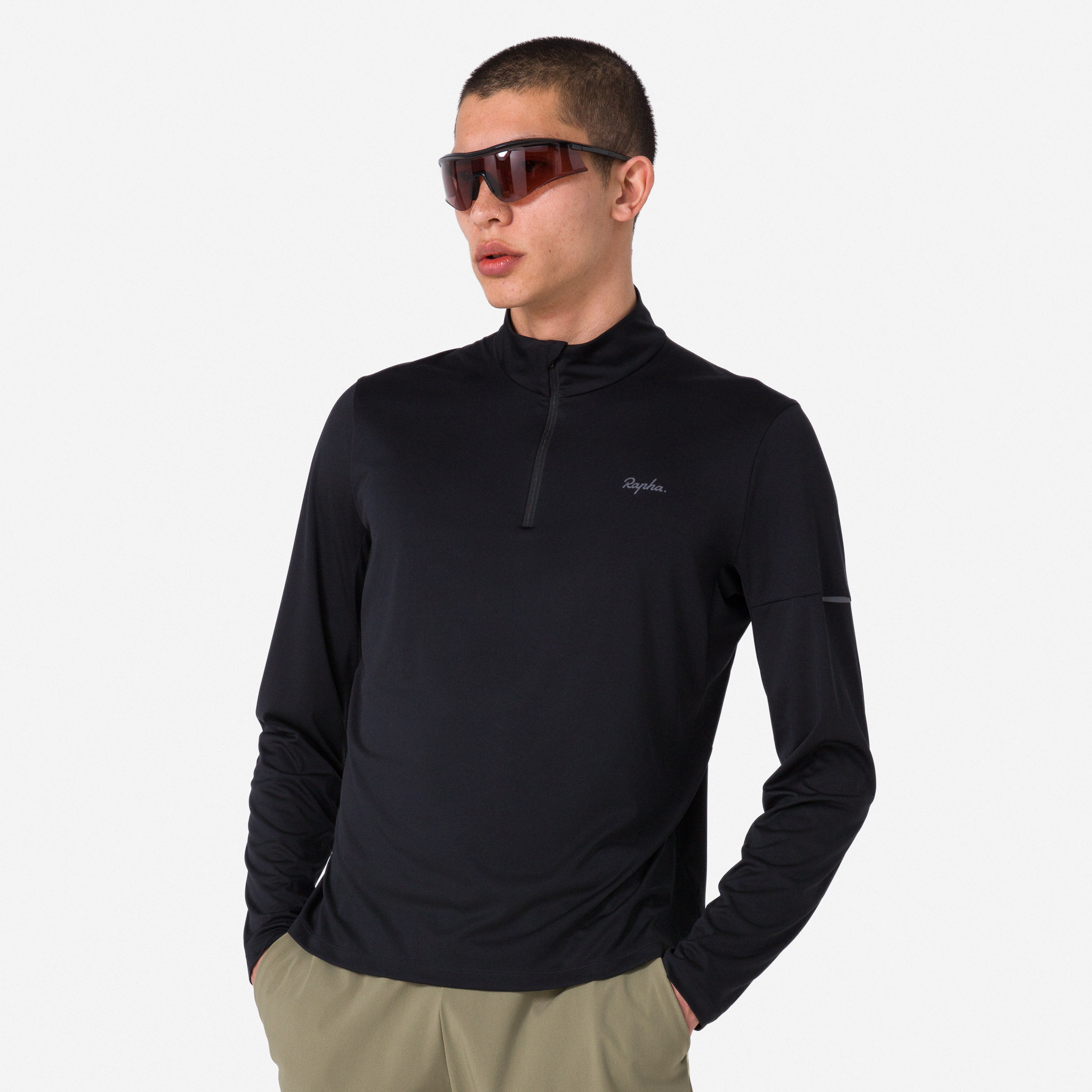 5385-Men-apos-s-Active-Half-Zip-Black-Grey-3.jpg Men's Active Half Zip Black/Grey
