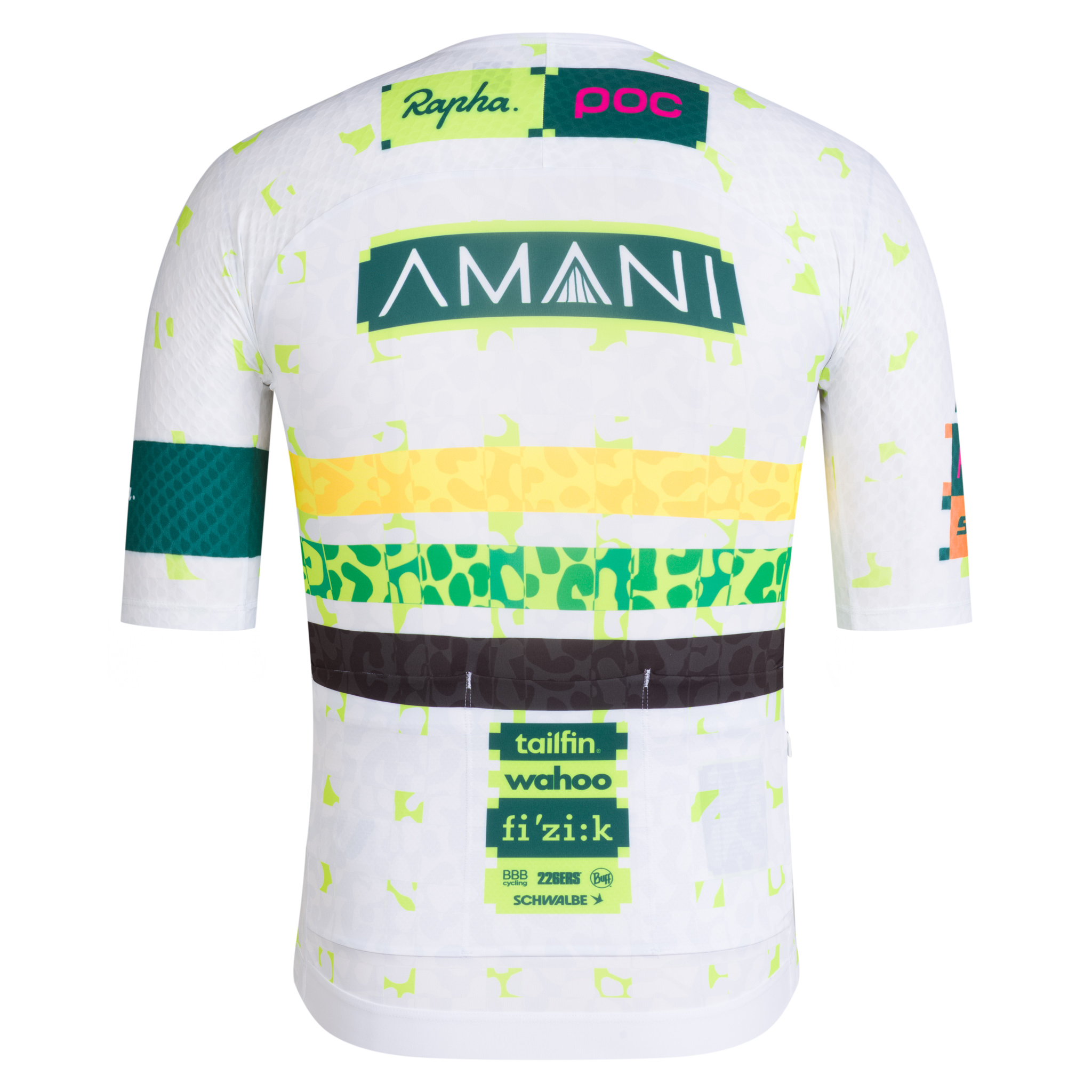 AMANI Men&apos;s Pro Team Aero Jersey - African TT Multicolour