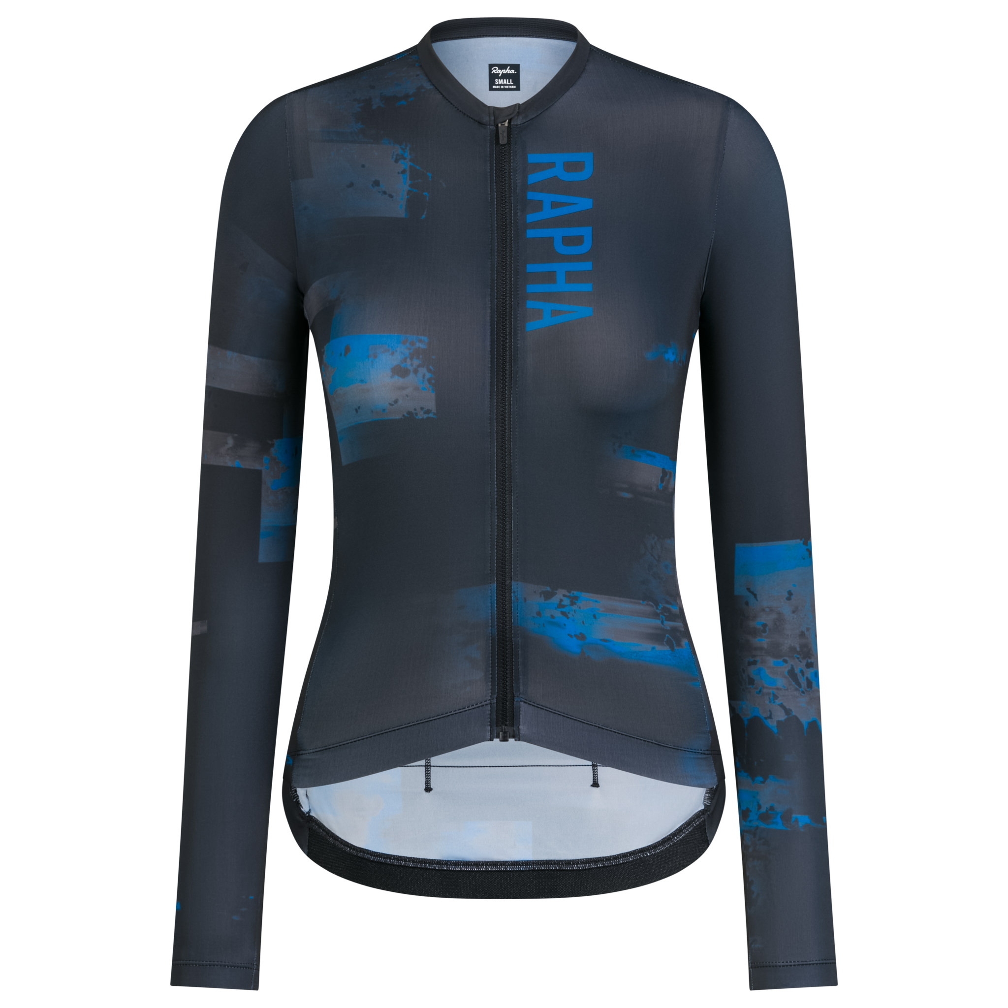 Women&apos;s Pro Team Long Sleeve Lightweight Jersey - Print Pack White Alyssum / Mykonos Blue
