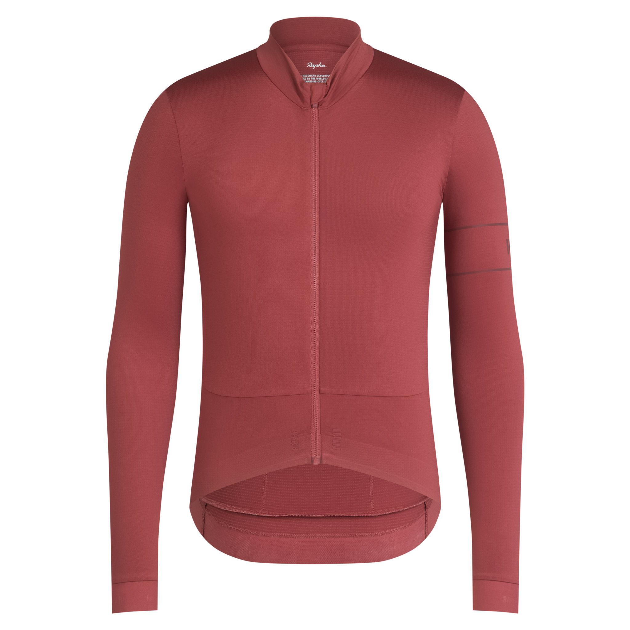Men&apos;s Pro Team Long Sleeve Thermal Jersey Rusty Red / Deep Red